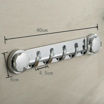 

Wall Kitchen Holder Hanger Towel Robe Hooks Multi-function sucker Hook Bathroom Chromed Strong Suction Accessories removable