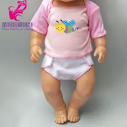 Кукла Одежда для 43 см детская женская футболка пеленки для 18 "43 см reborn кукла пеленки аксессуары детские куклы подарки на день рождения для