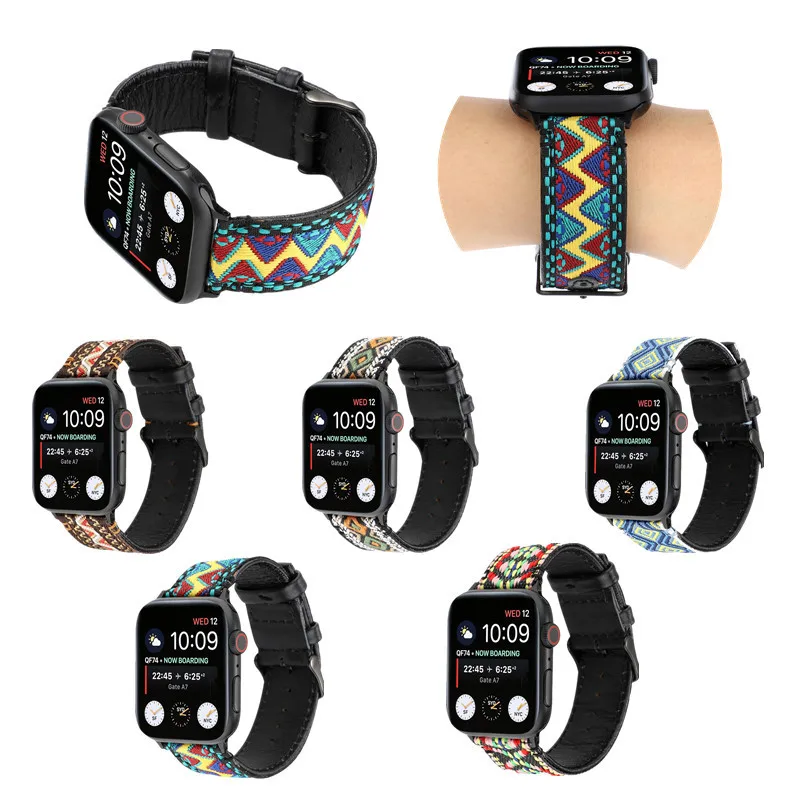 Ремешок для Apple Watch 4 5 40 мм 44 мм модный браслет из натуральной кожи correa iwatch ремешок 3 2 1 38 мм 42 мм аксессуары для наручных ремней