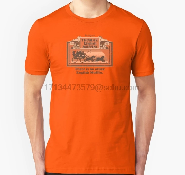 Los hombres t camisa manga corta Thomas inglés Muffins (angustiado por camisas) unisex T camisa mujeres Camiseta tee tops|Camisetas| - AliExpress
