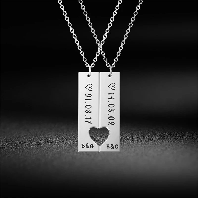 

Lemegeton Personalized Custom Name Necklace For Women Couples Engraving Name Boyfriend Husband Valentine's Day Gift