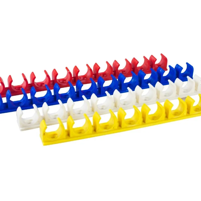 16 32mm PVC pipe holder clamp row card Plastic PPR Electrician Tube support hook Steady Fixed U