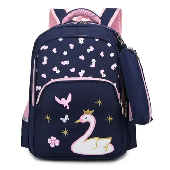 

2pcs kid's backpack lovely school bags for teenage girls light casual boy's backpacks 2-piece backpack mochila