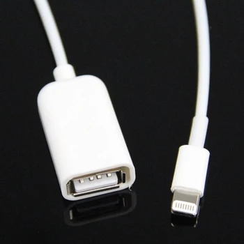

1Pcs OTG Adapter Cable 8 Pin Male to USB 2.0 Female Adapter For iPhone Camera keyboard Memory Stick Card reader