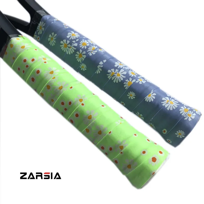 40pcs Free shipping ZARSIA Perfume Sticky Tennis Overgrips super tacky tennis rackets grips printing badminton overgrips