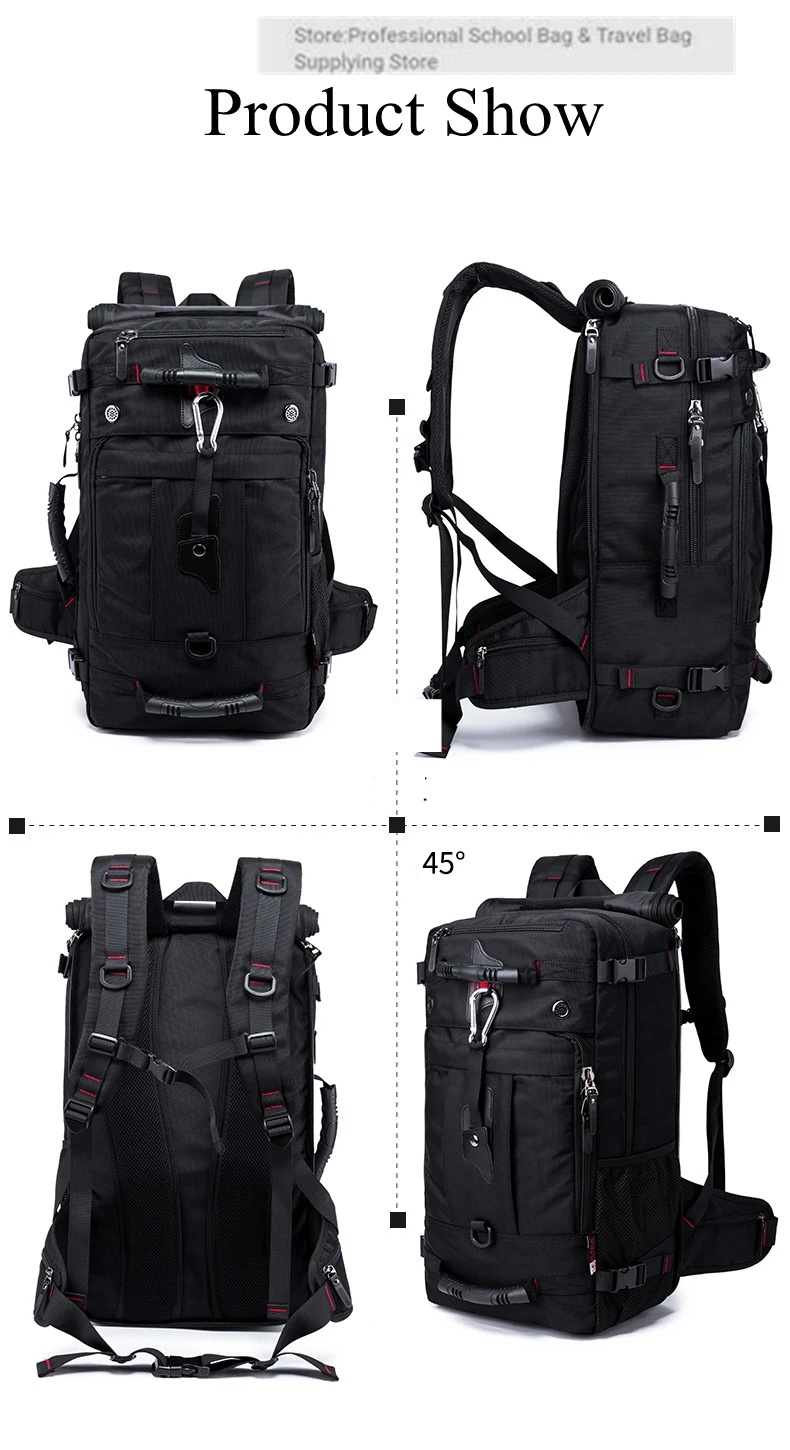 40L KAKA brand men Backpack Men Oxford Travel Backpack Multifunction backpack bag for 17.3  inch Laptop luggage Backpack For Men 5