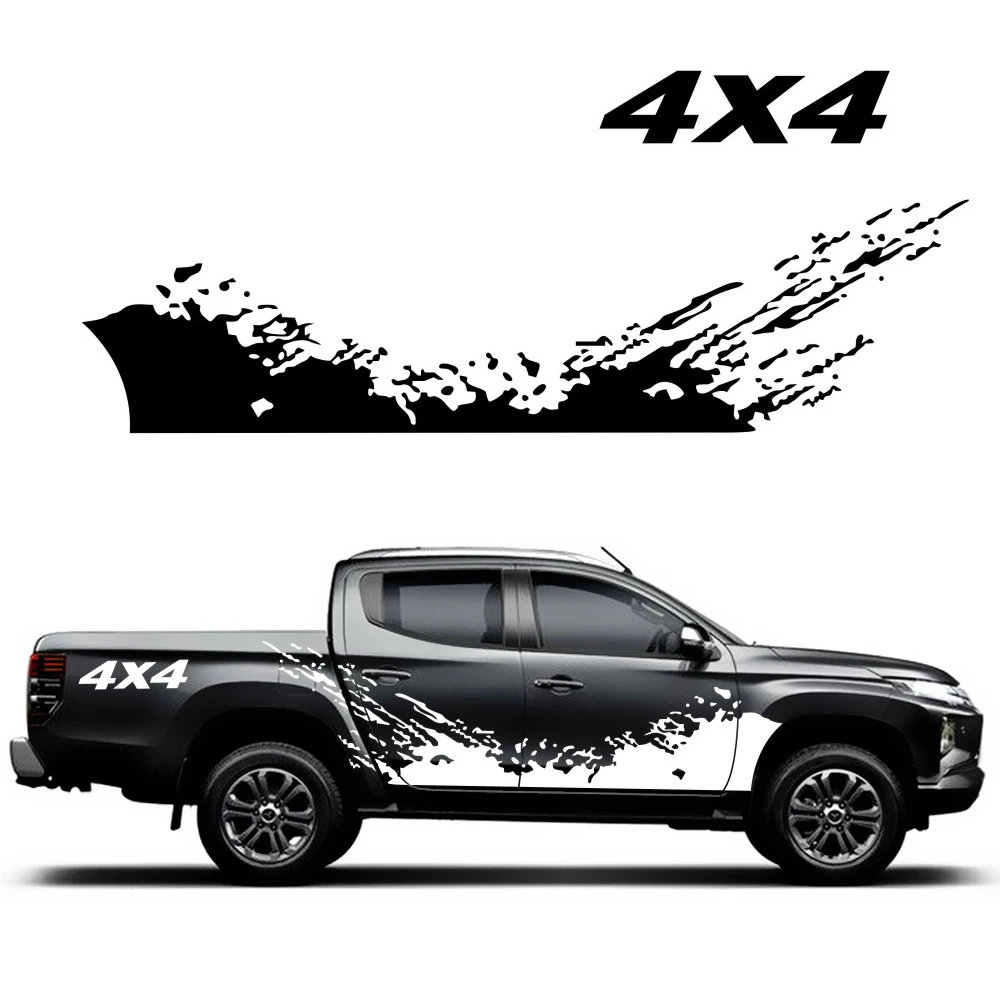 2pc Vinyl Decal 4x4 Mountain Graphics Sticker Car Styling Auto Body