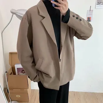 

2020 Spring New Japanese Classic Solid Color Korean Version OfThe NetRed RetroLooseCoupleTrend Casual Original Small Suit Jacket