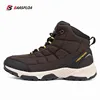 Baasploa 2021 New Men's Leather Cotton Shoes Waterproof Outdoor Travel Hiking Shoes Warm Winter Sneakers Casual Walking Shoes
