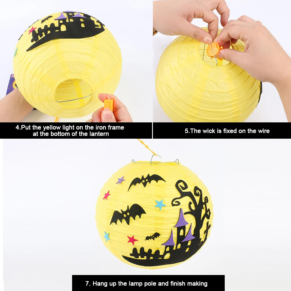 Открытый Крытый атмосферный светодиодный светильник вечерние DIY дома Висячие Детские украшения портативный Тыква фонарь Хэллоуин реквизит бар