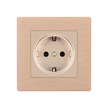 

EU Standard Electrical Wall Charger Adapter Charging Wall France Plug Socket Power Outlets,16A,Grounded,PC Drawing Panel