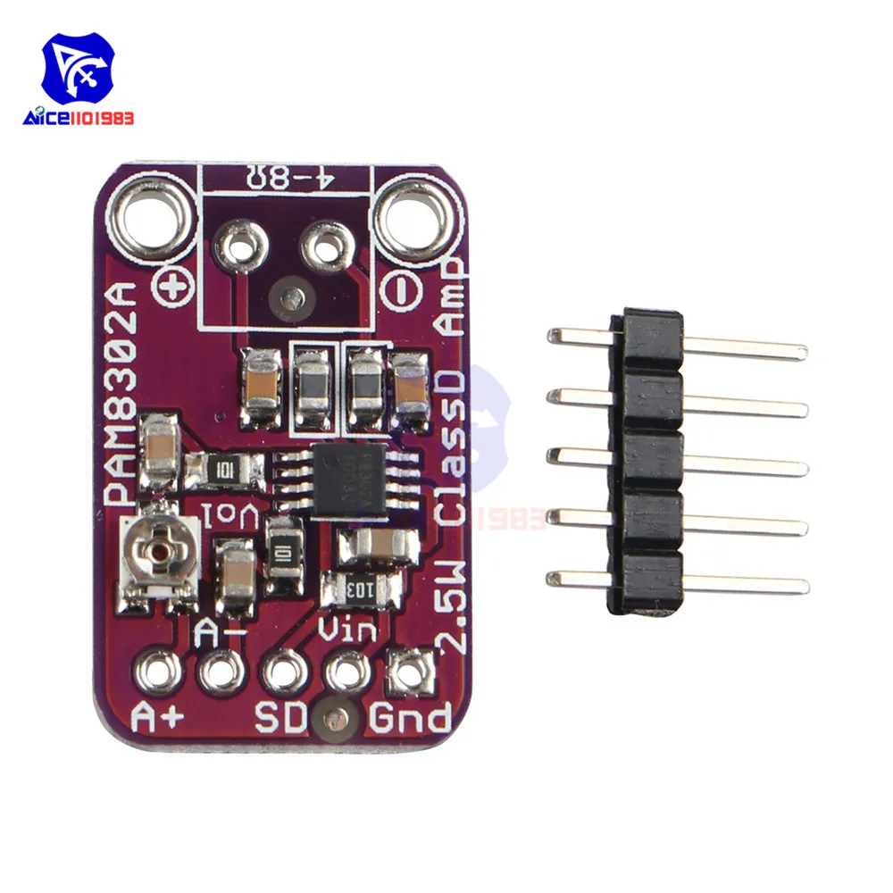 CJMCU8302 PAM8302A 2 5 Вт одноканальный моно Класс D Amp аудио стерео усилитель модуль