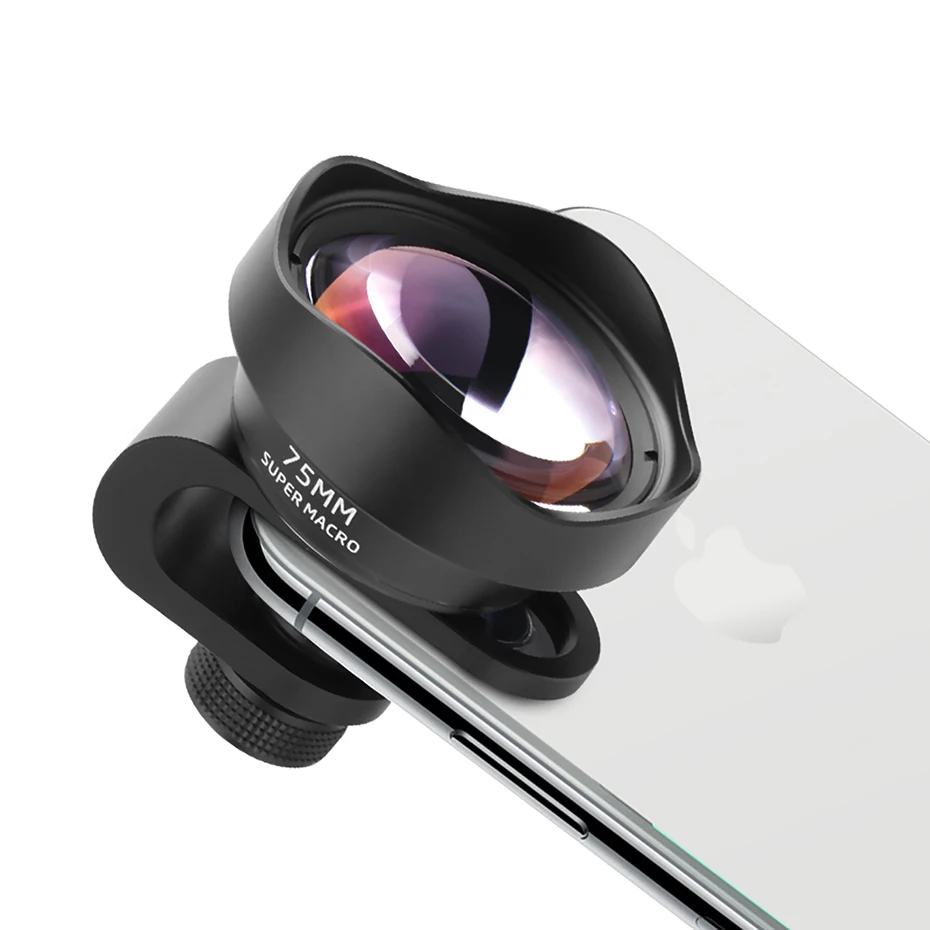 Ulanzi 75MM Macro Lens for Smartphone SLR Shooting Pure Optical Glass 10X Magnification Alloy Multi