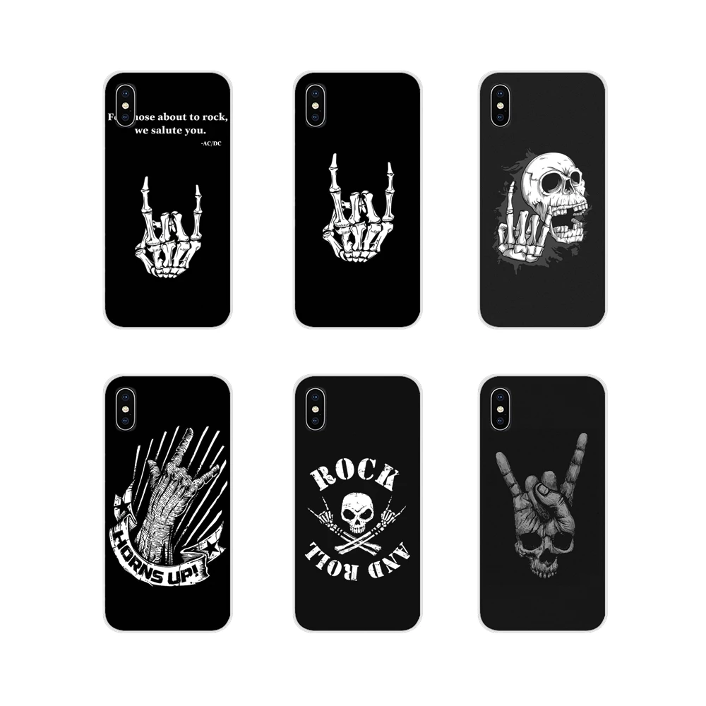 Accessories Phone Cases Covers Rock roll skull For Xiaomi Redmi Note 3 4 5 6 7 8 Pro Mi Max Mix 2 2S Pocophone F1 | Мобильные