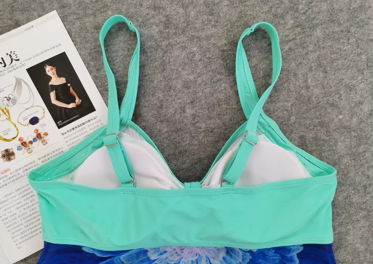 

2020 Europe And America New Style Digital Printing Large Size Split Type Two-Piece Swimwear Plus-sized High-waisted Boxer WOMEN'