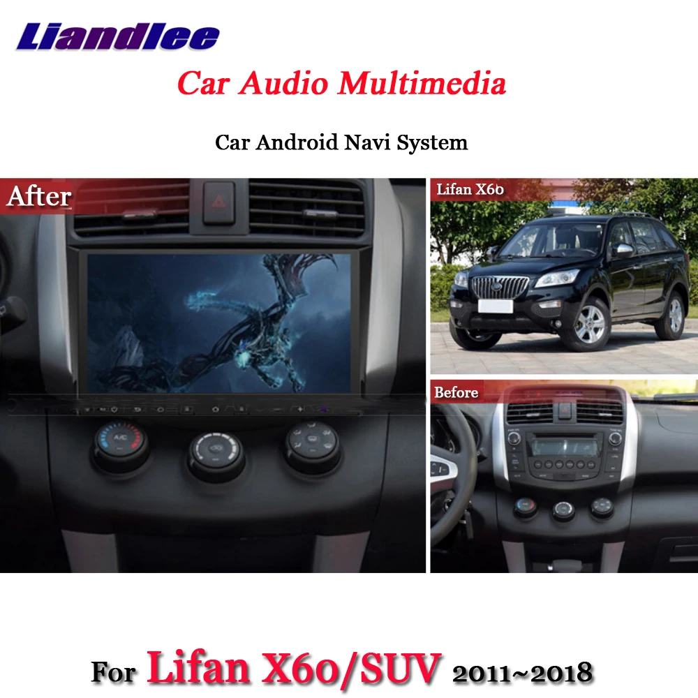Liandlee автомобильная система Android для Lifan X60/внедорожник 2011 ~ 2018 радио видеокамера BT