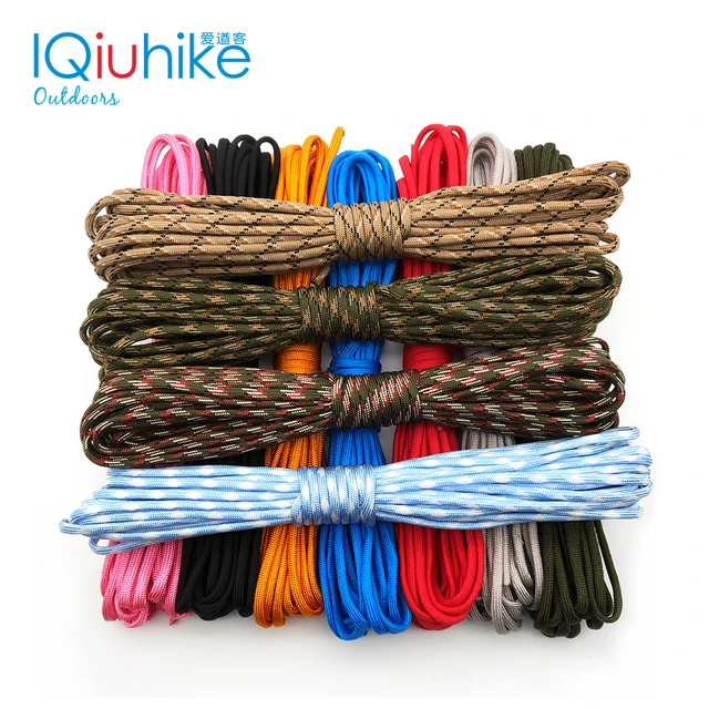 5M 10M 20M 31M Paracord 550 Paracord Parachute Cord Lanyard Rope Mil Spec Type III 7 Strand Climbing Camping Survival Paracord 1
