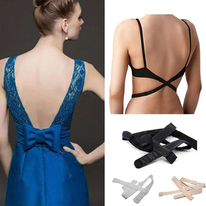 

2019 Hot Popular Style Low Back Bra with Converter Extender Extension Adapter Adjustable Extender Hook Low Back Bra Strap