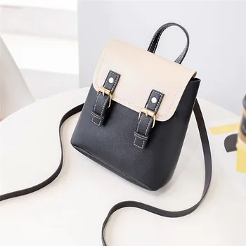 

Japanese Cute Small Fresh Embroidery Backpack Cute Streamer Letter College Wind Backpack Candy Color Student Bag Phone Bag O29