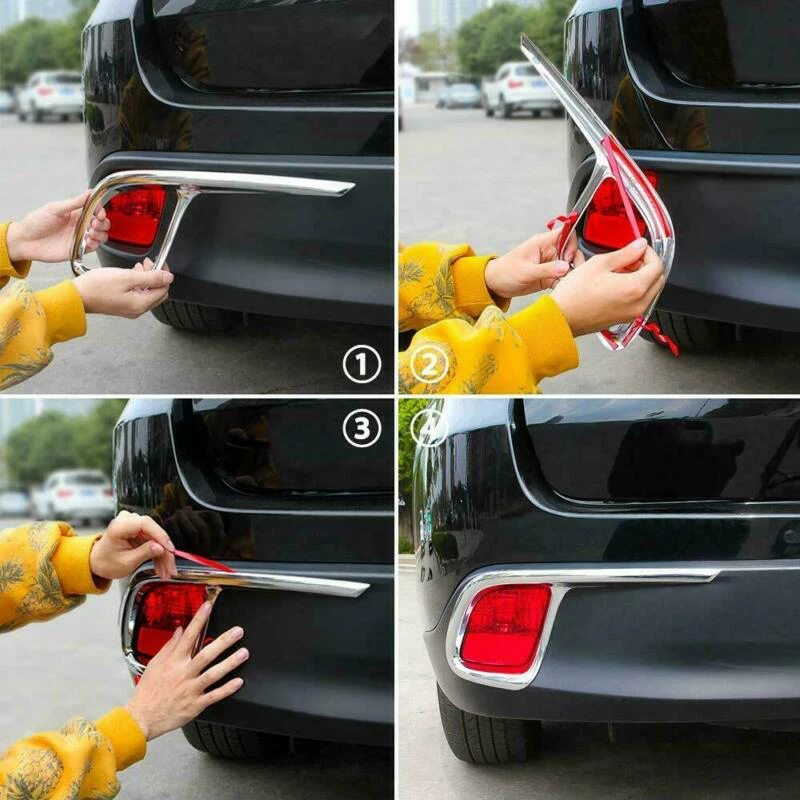 Для Toyota- задний бампер хромированный противотуманный светильник