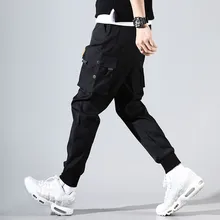 Новое поступление, весенне-летняя модная рабочая одежда, штаны для мужчин, скейтборд с несколькими карманами, Мужские штаны в стиле хип-хоп, мужские повседневные штаны