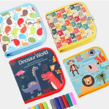 

Children's drawing table picture book erasable chalk pen drawing portable painting book baby early education Christmas gift