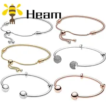 Heam, высокое качество,, Стерлинговое Серебро, 925 пробы, pan, очаровательный браслет для женщин, модный, элегантный, роскошный, сделай сам, аутентичное ювелирное изделие