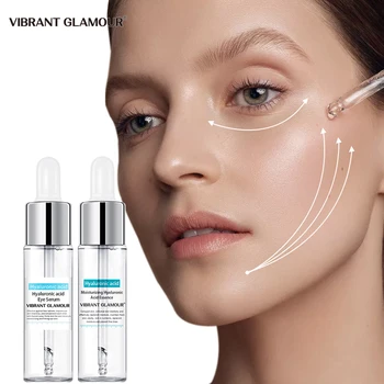 

VIBRANT GLAMOUR Face Serum Eye Essence Hyaluronic Acid Moisturizing Whitening Lifting Firming anti-wrinkle Facial Skin Care 2pcs