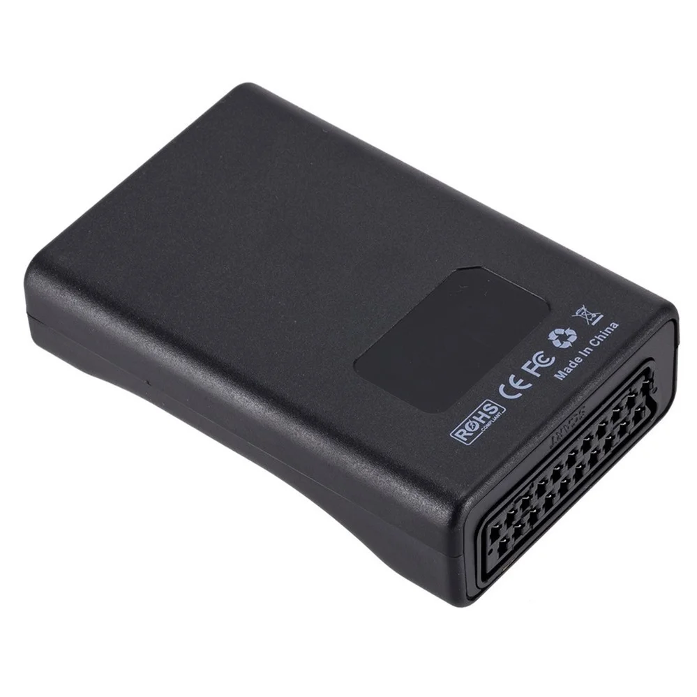 PzzPss 1080P SCART To HDMI    ȯ  HD TV DVD  Sky Box STB ÷  ÷ DC ̺, ּ