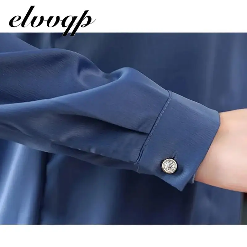 Womens Tops And Blouses  Blusas Mujer De Moda 2020 New Shirts  Beading Chiffon Blouse Solid Elegant V-neck Office Work Shirts