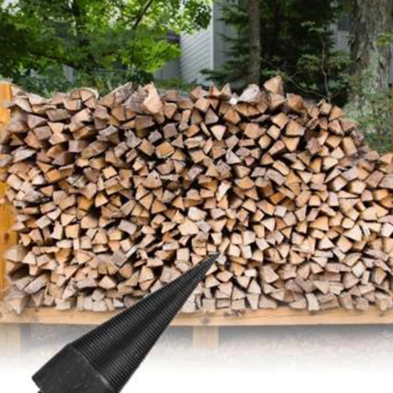 Hex Shank Firewood Splitter Machine Drill Wood Cone Reamer Punch Driver Drill Bit Split Drilling Tools