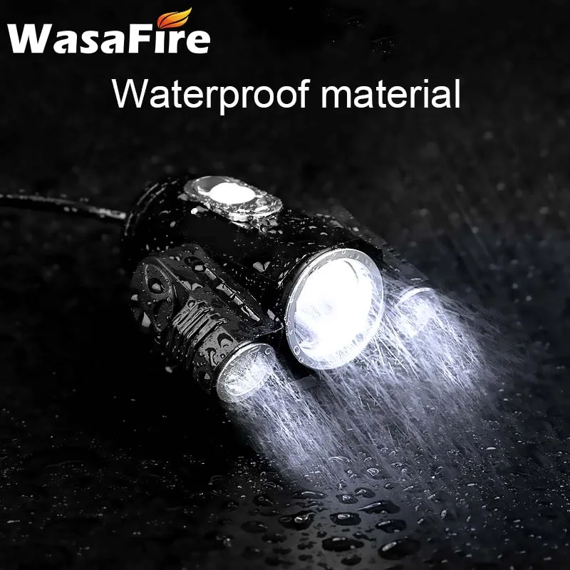 WasaFire 10000лм 3xT6 светодиодный велосипедный светильник 4,2 в отрегулируйте угол передних велосипедных огней Водонепроницаемый фонарь для горного велосипеда велосипедный головной светильник