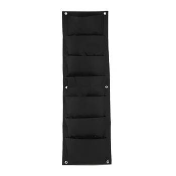 

Home 7 Pocket Vegetable Garden Large Vertical Wall Mount Non Woven Grow Flower Planting Bag