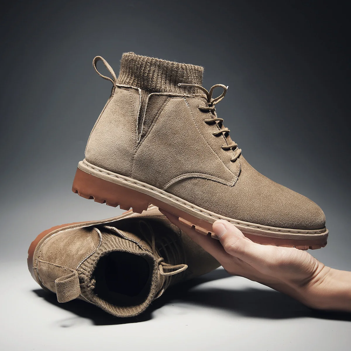 

Martin Boots Men's New Style Autumn And Winter Hight-top Work Shoes 2019 New Style Fashion England Thick Bottomed Versatile Casu