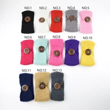 Европа и Америка,, Детская вязаная повязка для волос с большой пряжкой, осенне-зимние детские головные уборы, детское оголовье из пряжи, ручная работа