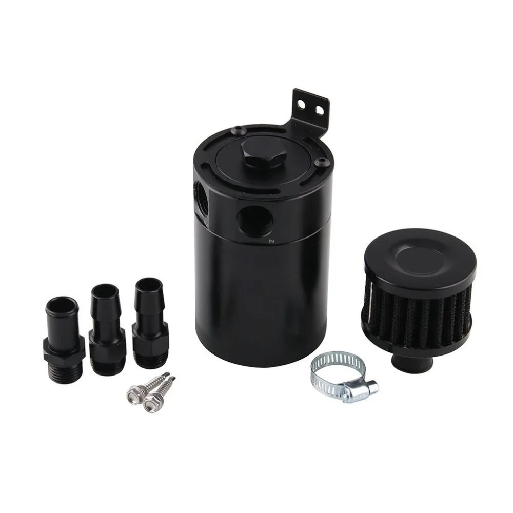 Compact Baffled Oil Catch Can 3 портовый вентилирующий масло с отверстиями канистра для