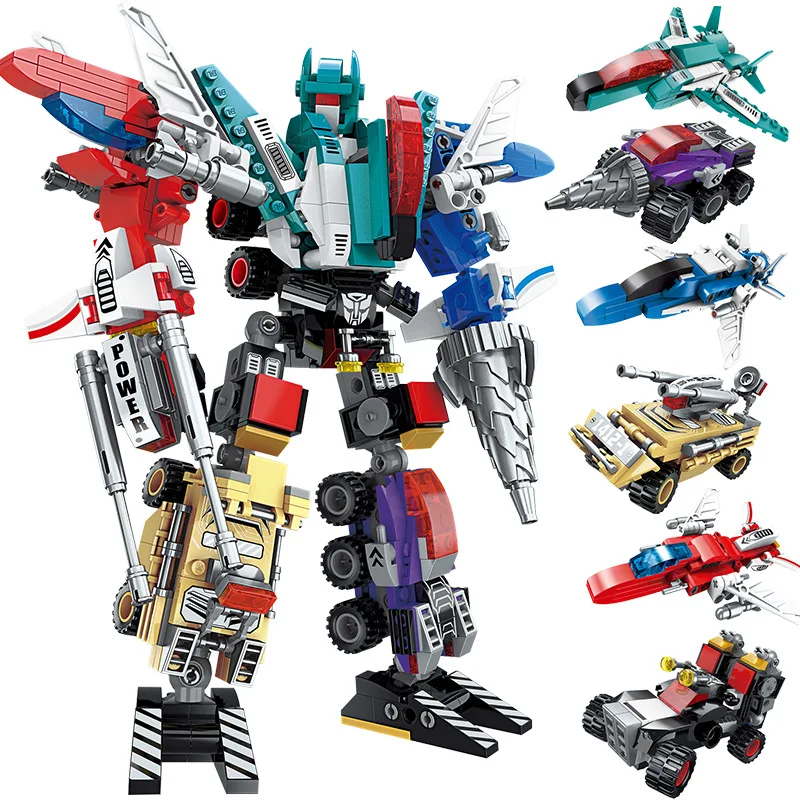 

Deformation Compatible Robot 6in1 Series technic Destroyer God of War Deformation Robot DIY figures Bricks Child combat gifts