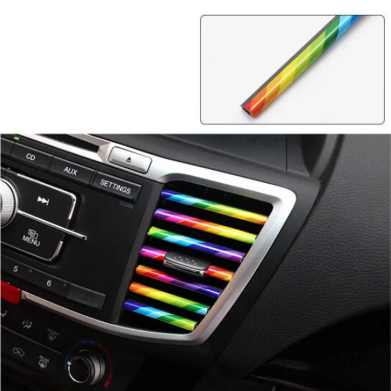 New Car Styling Car Air Vent Grille Decoration Strip Sticker Per Uaz 31512 3153 3159 3162 Simbir 469 Hunter Patriot