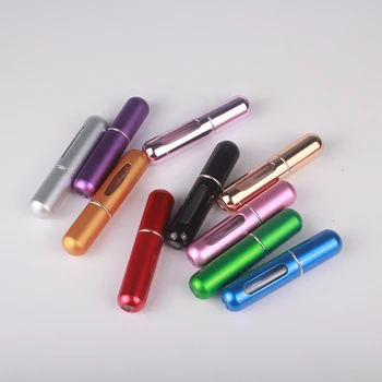 

MUB 5ml Portable Mini Refillable Perfume Bottle With Spray Scent Pump Empty Cosmetic Containers Spray Atomizer Bottle Fashion