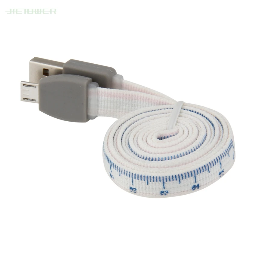 50 шт./лот Micro USB кабель 1 м калибровка хлопок для Iphone X MAX 8 Xiaomi Redmi Note 5 Pro Samsung S6 S7 Honor