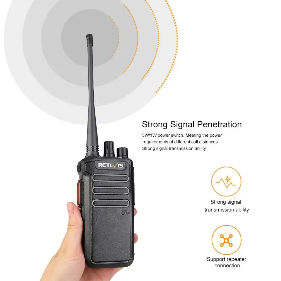 Retevis RT43 DMR цифровая рация 5 Вт UHF 400-480 МГц 32CH радио коммуникатор USB зарядное устройство двухстороннее радио цифровое/аналоговое радио