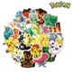 50 Uds. De pegatinas de pokemon Pikachu para equipaje, monopatín, teléfono, portátil, Moto, guitarra de pared, juguetes de pegatinas impermeables