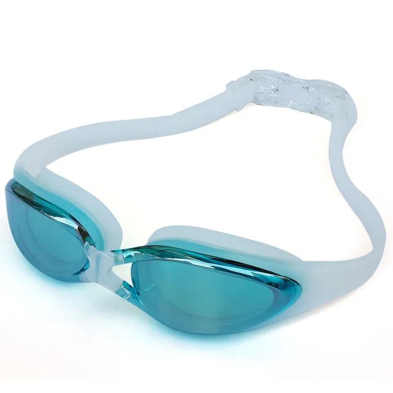 

Waterproof Anti-fog High-definition Goggles Big Box Electroplated Swimming Goggles Plain Glass Goggles for Both Men And Women Sw