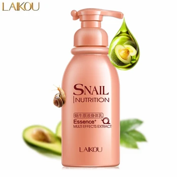 

LAIKOU Snail Extract Moisturizing Body Lotion 250ML Hydrating Nourishing Oil Control Whitening Skin Care Body Cream for Dry Skin