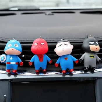 

Cartoon Marvel Car Vent Clips Air Freshener Perfume Superman Spiderman Batman Fragrance Car Interior Decoration Accessories 1PC
