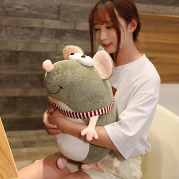 

1Pcs Cute Squirrel Rat Pillow Birthday Party Soft Plush Toys Kawaii Lovely Mouse Stuffed Animal Gift for Kids Girl Boy Baby Doll