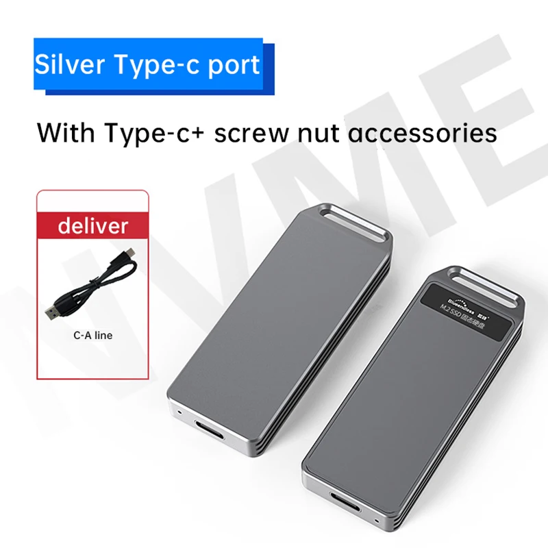 External hard drive case ssd enclosure hard drive enclosure hard disk case external hard drive box hdd case enclosure UTHAI New M.2 Mobile HDD Enclosure NVMe/SATA To USB 3.1 Mini Solid State Hard Disk Box External 2242 Transmission Speed 10Gbps