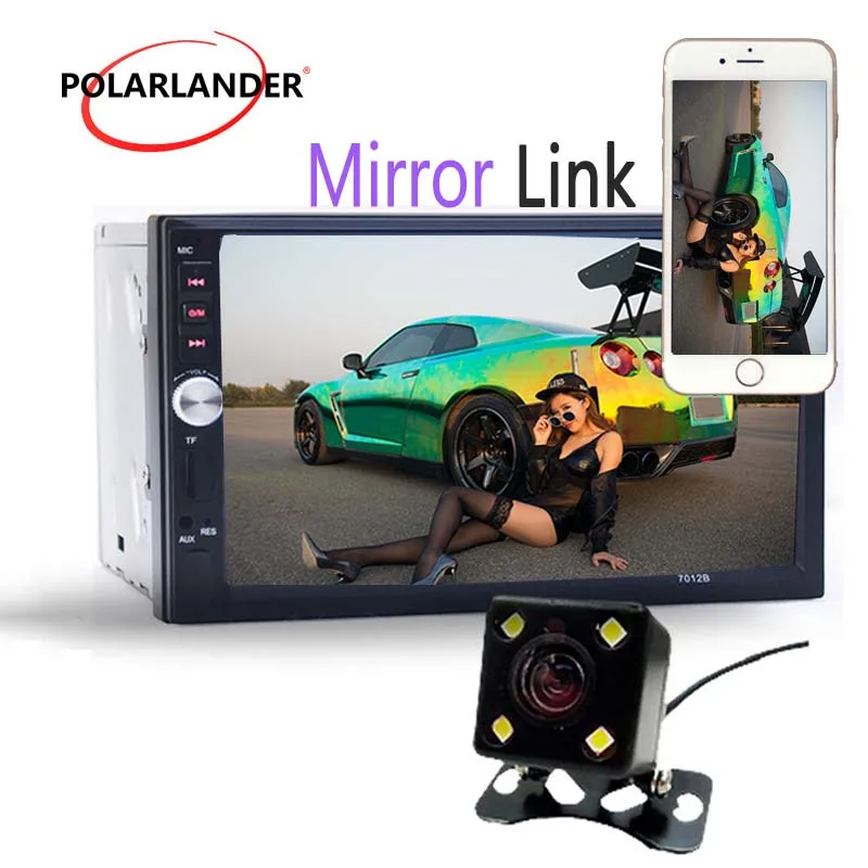 2 DIN Car Radio 7 inch Mirrorlink Multilingual Cassette Player Touch Screen Bluetooth Video Auto Tapes Autoradio FM MP5 |