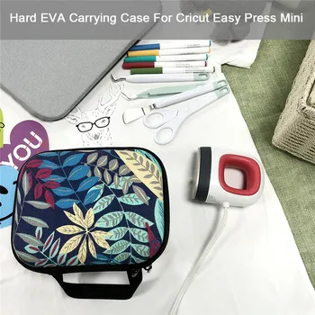 

Hard EVA Carrying Case for Cricut Easy Press Mini Heat Press Machine & Charging Base Accessories Portable Handbag Storage Bag