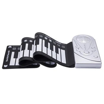 

49-Key Folding Hand-Rolled Piano Organ Silicone Portable Hand Roll Piano Children Beginner Electronic Piano Musical Instruments